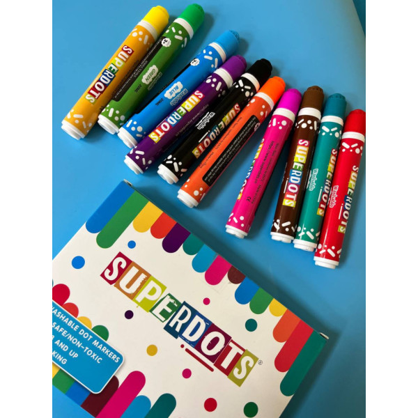 Дитячі крапкові маркери 35509, 10 кольорів по 60 мл (35509M)