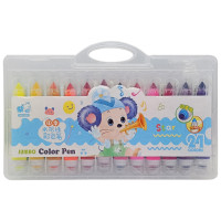 Дитячий набір фломастерів 209-24(Blue) зі штампиком 24 кольори  (209-24(Blue))