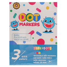 Детские точечные маркеры 35506, 3 цвета по 60 мл(35506M)