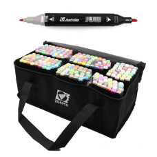 Набор двухсторонних скетч-маркеров ST40664 в наборе 204 штуки (ST40664)