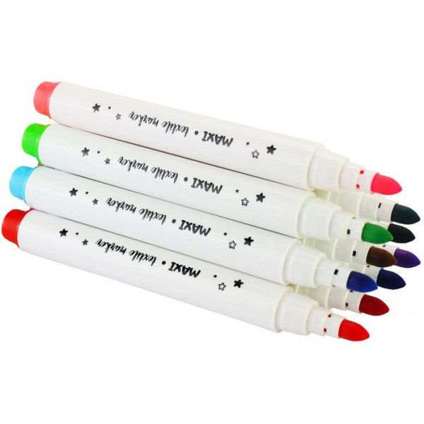 Набор маркеров по ткани MX15242, 12 цветов(MX15242)