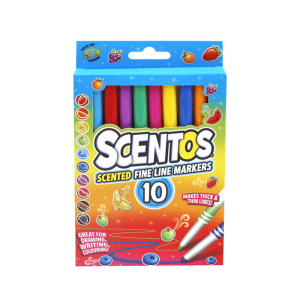 Набор ароматных маркеров с пером для рисования 40720, 10 цветов(40720)