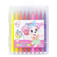 Дитячий набір фломастерів 215-18(Pink) 18 кольорів (215-18(Pink))