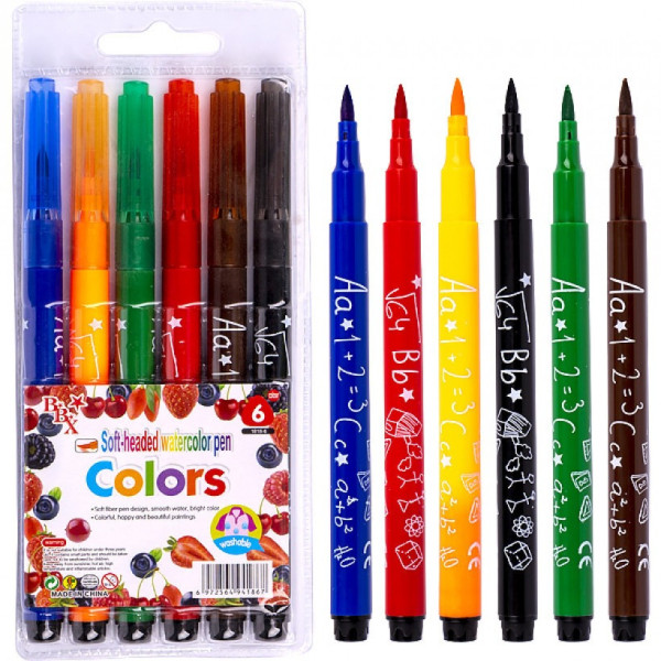 Набір фломастерів 6 кольорів "Colors" 1818-6 (1818-6)