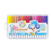 Фломастер - кисточка "Water color pen" 36 цветов 228-36 в пластиковом боксе Синий(228-36(Blue))