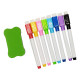 Набор маркеров для магнитной доски 73485, 8 цветов, с губкой(73485)
