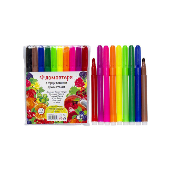 Дитячі Фломастери "Фрукти" COLOR-IT CR550-10 10 кольорів (CR550-10)