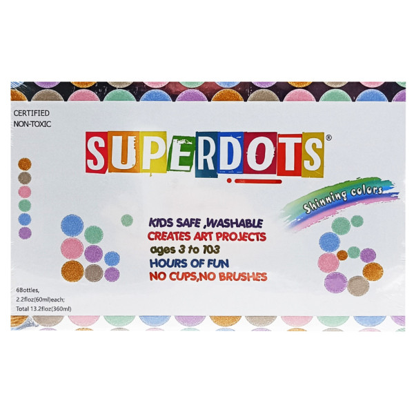 Детские точечные маркеры 35510, 6 цветов по 60 мл(35510M)