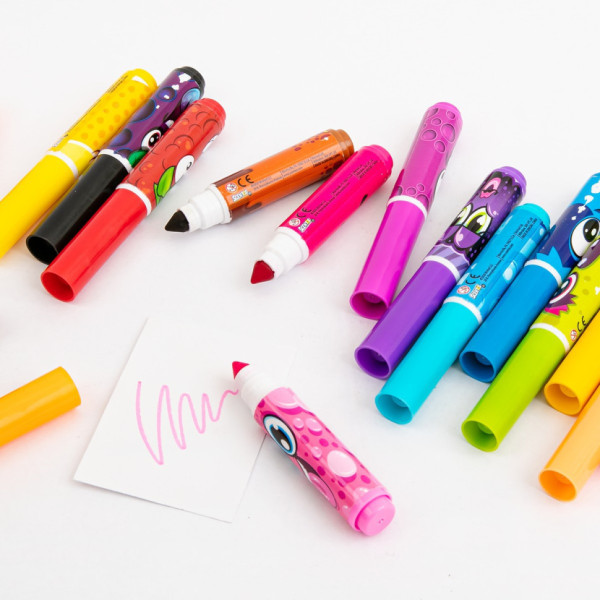 Набір ароматичних мінімаркерів для малювання Яскраві аромати Scentos 16755, 16 кольорів (16755)