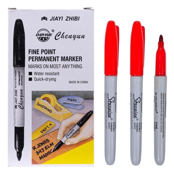 Маркер тонкий "Sharp" 95000(Red) червоний, 1 штука (95000(Red))