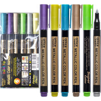 Набір фломастерів METALLIC MP3002/3005, 6 кольорів (MP3002/3005)