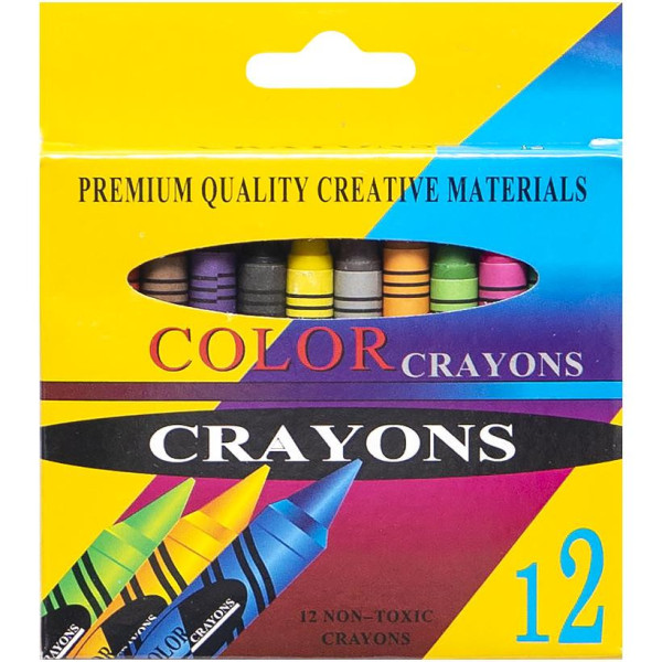 Воскові олівці 12 кольорів CRAYONS 2688A (2688A)