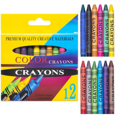 Воскові олівці 12 кольорів CRAYONS 2688A (2688A)