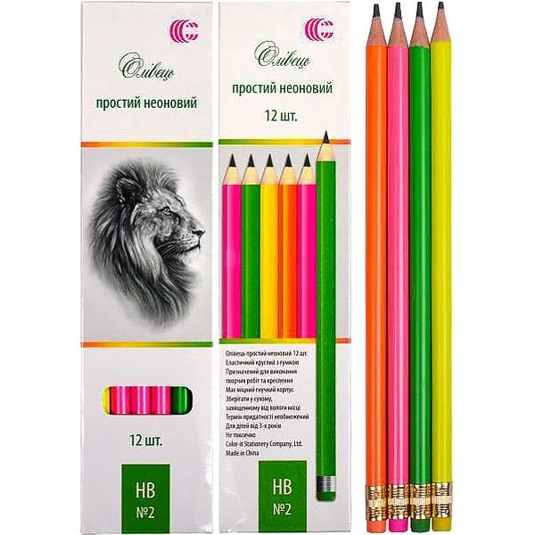 Набір олівців CR255-12 неоновий 12 штук (CR255-12)