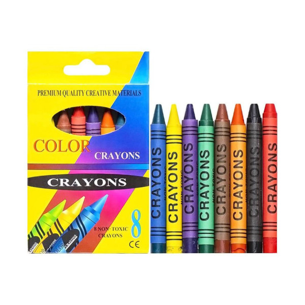 Карандаши восковые CRAYONS 2008A 8 цветов(2008A)