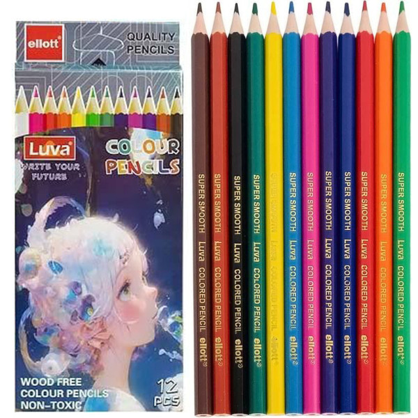 Олівці для малювання "Luva Ellott" CQ1003-12 (CQ1003-12)