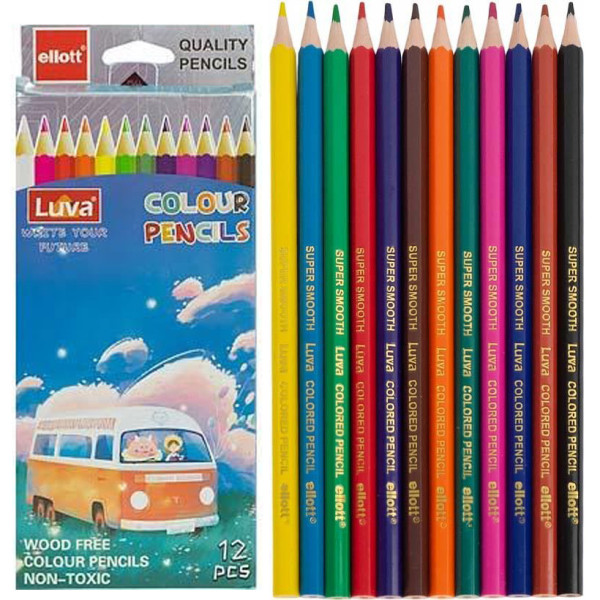 Олівці для малювання "Luva Ellott" CQ1001-12 (CQ1001-12)