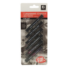 Восковые карандаши "Artist Charcoal Soft" CPC0810 черные (CPC0810)