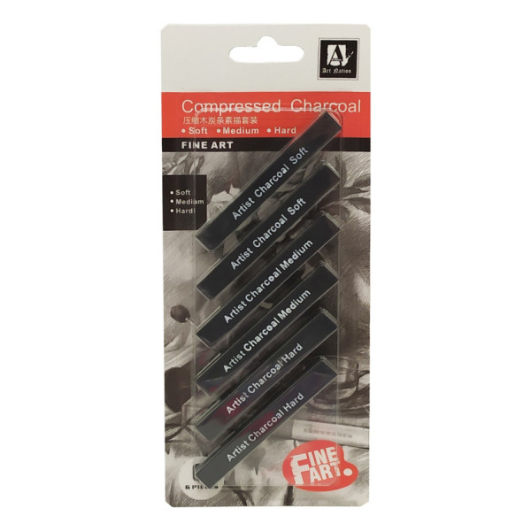 Восковые карандаши "Artist Charcoal Soft" CPC0810 черные (CPC0810)