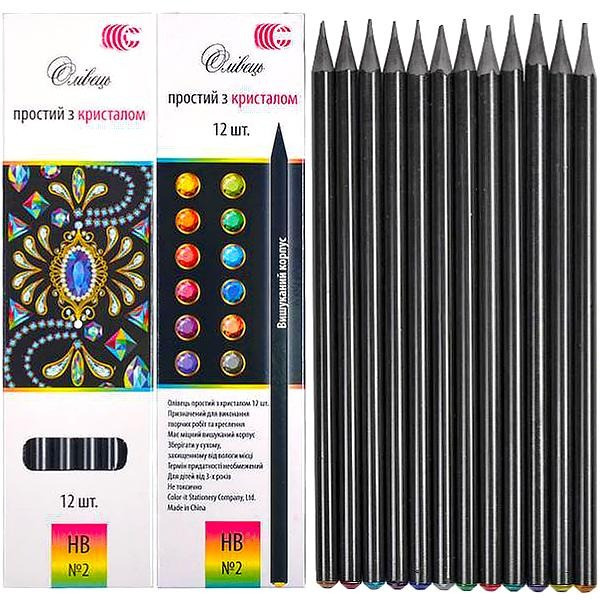 Набір простих олівців "Brilliant" CR-155-12 в упаковці 12 штук  (CR-155-12)