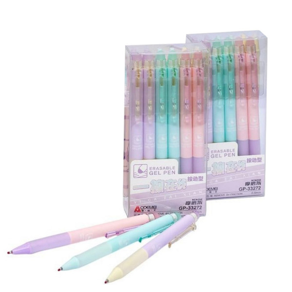 Ручка автоматическая "пишет-стирает" 33272 синяя, упаковка 12 шт(33272)