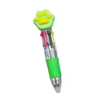 Дитяча кулькова міні ручка "Лапка" 881-2SP (881-2SP(Green-Yellow))