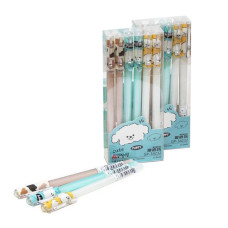 Ручка "пише-стирає" 34232 синя, упаковка 12 шт  (34232)