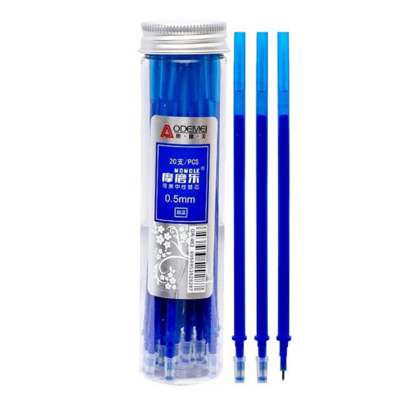 Стрижень для ручки "пише-стирає" 463O, синій в тубусе 12 шт (463O)