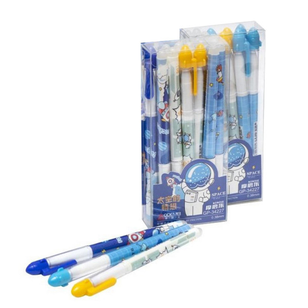 Ручка "пишет-стирает" 34227 синяя, упаковка 12 шт(34227)