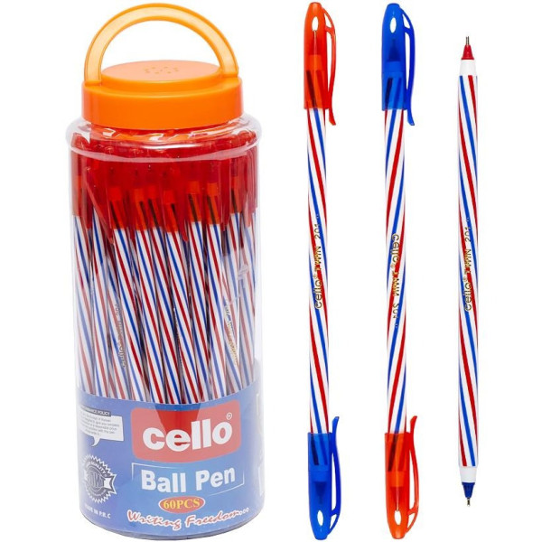 Ручка масляная двухсторонняя Cello CL-201 синяя/красная 1 штука(CL-201)