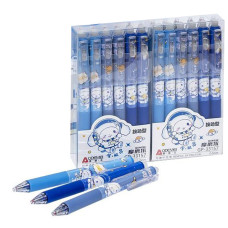 Ручка автоматична "пише-стирає" 33157 синя, упаковка 12 штук (33157)