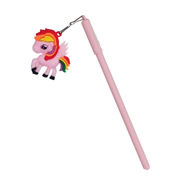 Ручка гелева "Лошадка" MD-138-2(Pink) синя  (MD-138-2(Pink))