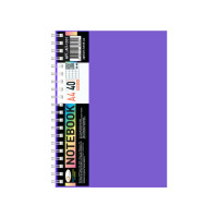 Блокнот А4 АП-1501(Violet) 40 листов, пружина сбоку(АП-1501(Violet))
