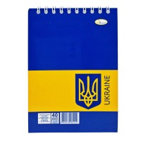 Блокнот А6 Б-Л6-40, 40 листів, пружина зверху