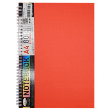 Блокнот А4 АП-1502(Orange) 80 аркушів, пружина збоку (АП-1502(Orange))