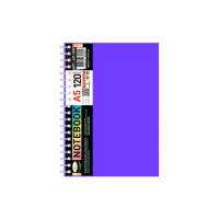 Блокнот А5 АП-1509(Violet) 120 листов, пружина сбоку(АП-1509(Violet))