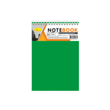 Блокнот А6 В-БП6-80, 80 листов, пружина сверху Зеленый(В-БП6-80(Green))