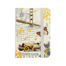 Блокнот А6 на резинке 5702-3 твердая обложка, линия 14х9 см 80 листов(5702-3)