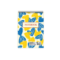 Блокнот "The heart of Ukraine" А6 АП-1907-2, 40 аркушів, пружина зверху (АП-1907-2)