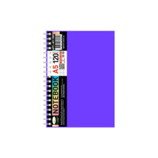 Блокнот А5 АП-1509(Violet) 120 аркушів, пружина збоку (АП-1509(Violet))