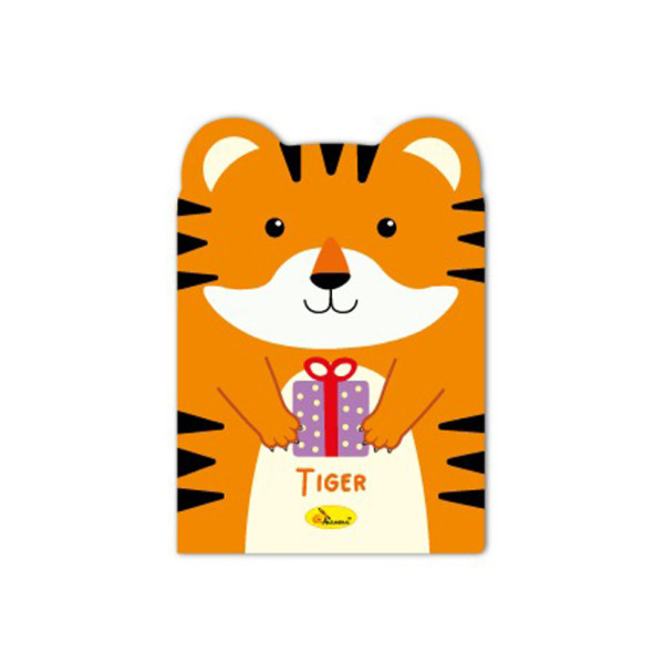 Дитячий блокнот з вушками "Tiger" АП-1803-04, 24 сторінки (АП-1803-04)