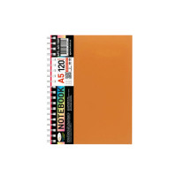 Блокнот А5 АП-1509(Orange) 120 аркушів, пружина збоку (АП-1509(Orange))