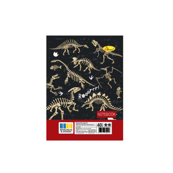 Блокнот А6 АП-1710-10, 40 аркушів, пружина збоку (АП-1710-10)