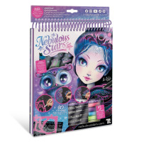 Набір для творчості Скетчбук: Екліпсія-чорні аркуші Nebulous Stars 11121, 8 ручок (11121N)