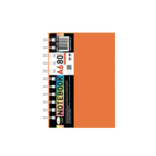 Блокнот А6 АП-1512(Orange) 80 аркушів, пружина збоку (АП-1512(Orange))