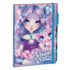 Блокнот черные листы Делюкс Небулия Nebulous Stars 11583-1 с ручкой(11583-1)