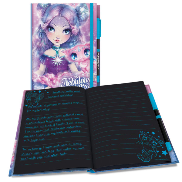 Блокнот черные листы Делюкс Небулия Nebulous Stars 11583-1 с ручкой(11583-1)