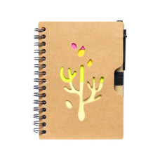 Блокнот А6 на спирали JX010 с набором стикеров и ручкой (JX010)