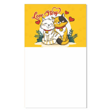 Блокнот на магніті Love story "Котики" Kt30072101, 30 аркушів (Kt30072101)