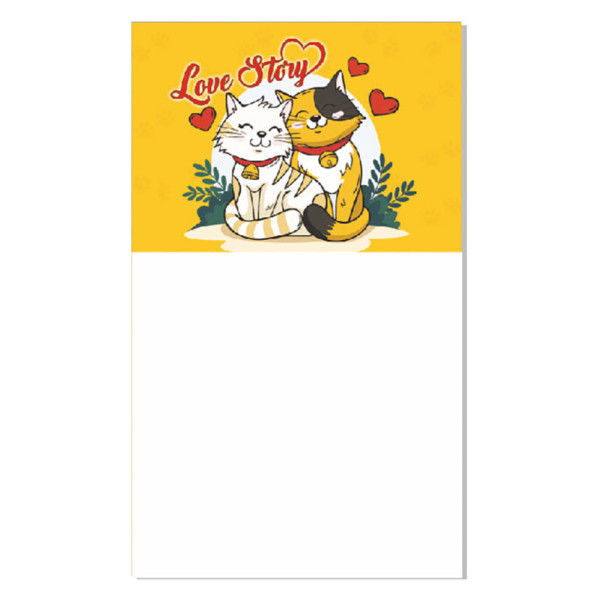 Блокнот на магніті Love story "Котики" Kt30072101, 30 аркушів (Kt30072101)